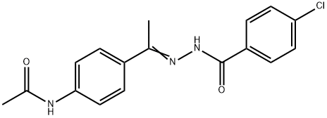 N-{4-[N-(4-chlorobenzoyl)ethanehydrazonoyl]phenyl}acetamide Structure