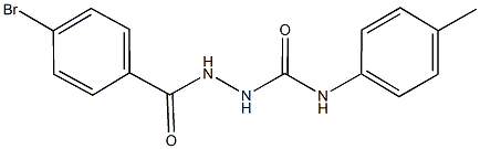 2-(4-bromobenzoyl)-N-(4-methylphenyl)hydrazinecarboxamide Structure