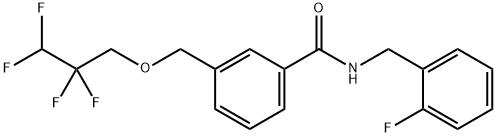 N-(2-fluorobenzyl)-3-[(2,2,3,3-tetrafluoropropoxy)methyl]benzamide Structure