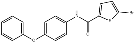 5-bromo-N-(4-phenoxyphenyl)thiophene-2-carboxamide 구조식 이미지