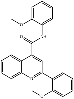 N,2-bis(2-methoxyphenyl)quinoline-4-carboxamide Structure