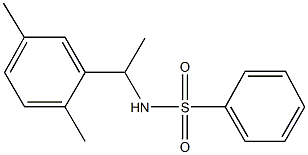 N-[1-(2,5-dimethylphenyl)ethyl]benzenesulfonamide 구조식 이미지