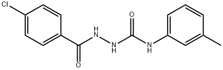 2-(4-chlorobenzoyl)-N-(3-methylphenyl)hydrazinecarboxamide 구조식 이미지