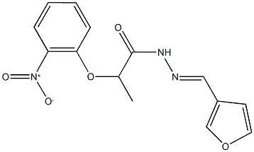 N'-(3-furylmethylene)-2-{2-nitrophenoxy}propanohydrazide 구조식 이미지