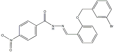 N'-{2-[(3-bromobenzyl)oxy]benzylidene}-4-nitrobenzohydrazide Structure