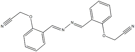 (2-{2-[2-(cyanomethoxy)benzylidene]carbohydrazonoyl}phenoxy)acetonitrile Structure