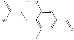 2-(4-formyl-2-iodo-6-methoxyphenoxy)acetamide 구조식 이미지