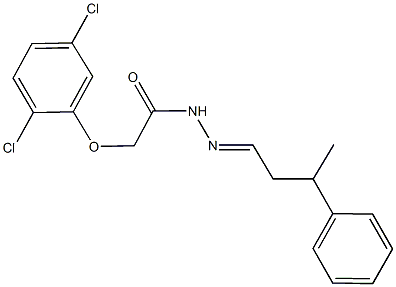 2-(2,5-dichlorophenoxy)-N'-(3-phenylbutylidene)acetohydrazide 구조식 이미지