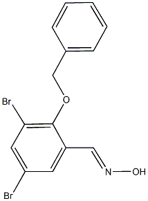 2-(benzyloxy)-3,5-dibromobenzaldehyde oxime Structure