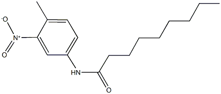 N-{3-nitro-4-methylphenyl}nonanamide 구조식 이미지