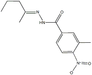 4-nitro-3-methyl-N'-(1-methylbutylidene)benzohydrazide 구조식 이미지