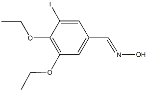 3,4-diethoxy-5-iodobenzaldehyde oxime Structure