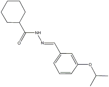 N'-(3-isopropoxybenzylidene)cyclohexanecarbohydrazide 구조식 이미지