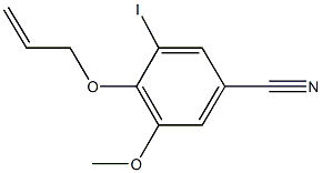 4-(allyloxy)-3-iodo-5-methoxybenzonitrile Structure