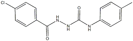 2-(4-chlorobenzoyl)-N-(4-methylphenyl)hydrazinecarboxamide Structure