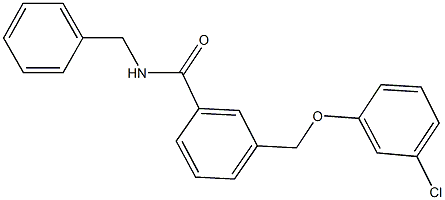 N-benzyl-3-[(3-chlorophenoxy)methyl]benzamide 구조식 이미지