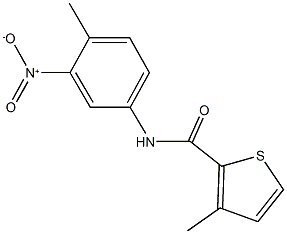 N-{3-nitro-4-methylphenyl}-3-methyl-2-thiophenecarboxamide 구조식 이미지