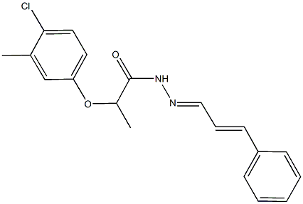2-(4-chloro-3-methylphenoxy)-N'-(3-phenyl-2-propenylidene)propanohydrazide Structure