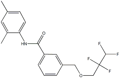 N-(2,4-dimethylphenyl)-3-[(2,2,3,3-tetrafluoropropoxy)methyl]benzamide Structure