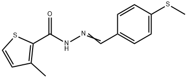 3-methyl-N'-[4-(methylsulfanyl)benzylidene]-2-thiophenecarbohydrazide Structure