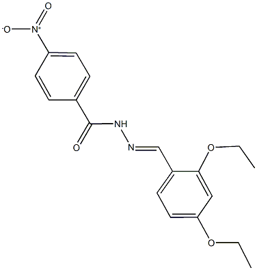 N'-(2,4-diethoxybenzylidene)-4-nitrobenzohydrazide Structure