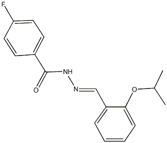 4-fluoro-N'-(2-isopropoxybenzylidene)benzohydrazide 구조식 이미지