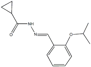 N'-(2-isopropoxybenzylidene)cyclopropanecarbohydrazide Structure