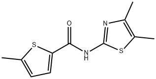 2-Thiophenecarboxamide,N-(4,5-dimethyl-2-thiazolyl)-5-methyl-(9CI) Structure