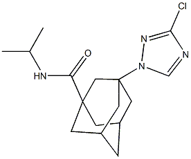 3-(3-chloro-1H-1,2,4-triazol-1-yl)-N-isopropyladamantane-1-carboxamide Structure