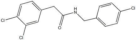 N-(4-chlorobenzyl)-2-(3,4-dichlorophenyl)acetamide Structure