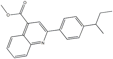 methyl 2-(4-sec-butylphenyl)-4-quinolinecarboxylate Structure