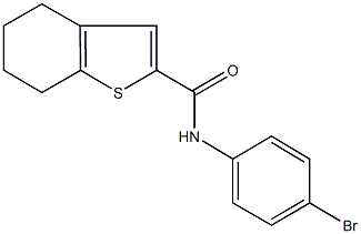 N-(4-bromophenyl)-4,5,6,7-tetrahydro-1-benzothiophene-2-carboxamide 구조식 이미지