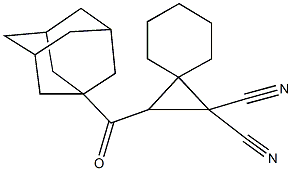 2-(1-adamantylcarbonyl)spiro[2.5]octane-1,1-dicarbonitrile 구조식 이미지