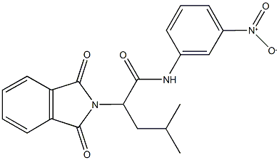 2-(1,3-dioxo-1,3-dihydro-2H-isoindol-2-yl)-N-{3-nitrophenyl}-4-methylpentanamide Structure