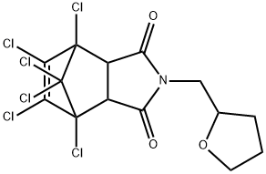 1,7,8,9,10,10-hexachloro-4-(tetrahydrofuran-2-ylmethyl)-4-azatricyclo[5.2.1.0~2,6~]dec-8-ene-3,5-dione Structure