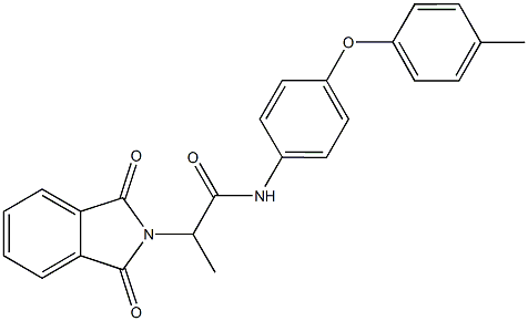 2-(1,3-dioxo-1,3-dihydro-2H-isoindol-2-yl)-N-[4-(4-methylphenoxy)phenyl]propanamide 구조식 이미지