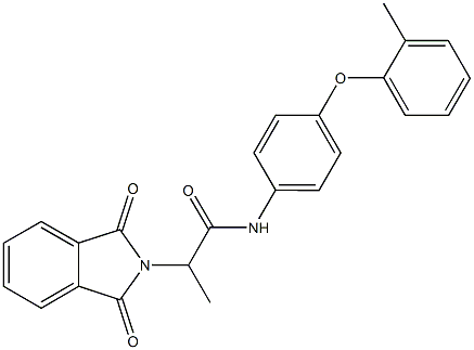 2-(1,3-dioxo-1,3-dihydro-2H-isoindol-2-yl)-N-[4-(2-methylphenoxy)phenyl]propanamide Structure