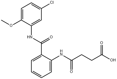 4-{2-[(5-chloro-2-methoxyanilino)carbonyl]anilino}-4-oxobutanoic acid Structure