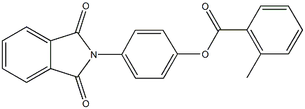 4-(1,3-dioxo-1,3-dihydro-2H-isoindol-2-yl)phenyl 2-methylbenzoate 구조식 이미지