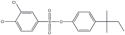 4-tert-pentylphenyl 3,4-dichlorobenzenesulfonate Structure