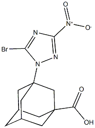 3-{5-bromo-3-nitro-1H-1,2,4-triazol-1-yl}-1-adamantanecarboxylic acid Structure