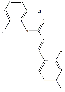 3-(2,4-dichlorophenyl)-N-(2,6-dichlorophenyl)acrylamide Structure