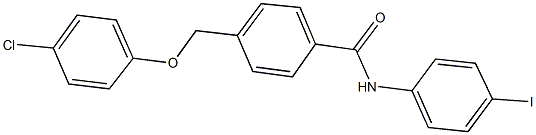 4-[(4-chlorophenoxy)methyl]-N-(4-iodophenyl)benzamide 구조식 이미지