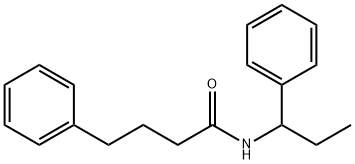 4-phenyl-N-(1-phenylpropyl)butanamide 구조식 이미지