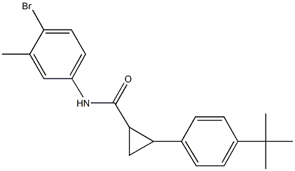 N-(4-bromo-3-methylphenyl)-2-(4-tert-butylphenyl)cyclopropanecarboxamide 구조식 이미지