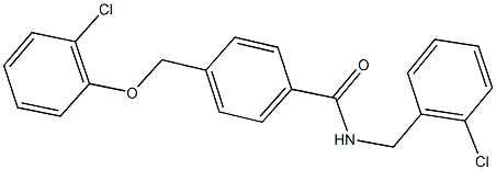 N-(2-chlorobenzyl)-4-[(2-chlorophenoxy)methyl]benzamide 구조식 이미지