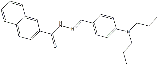 N'-[4-(dipropylamino)benzylidene]-2-naphthohydrazide 구조식 이미지