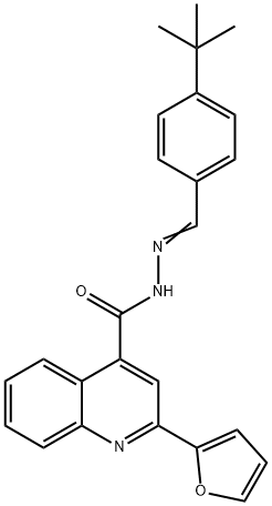 N'-(4-tert-butylbenzylidene)-2-(2-furyl)-4-quinolinecarbohydrazide Structure