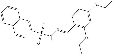 N'-(2,4-diethoxybenzylidene)-2-naphthalenesulfonohydrazide 구조식 이미지