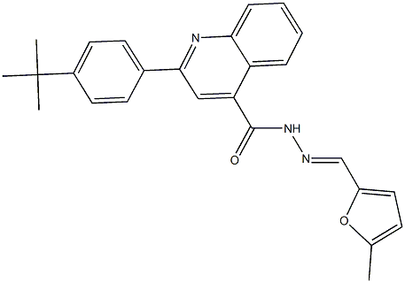 2-(4-tert-butylphenyl)-N'-[(5-methyl-2-furyl)methylene]-4-quinolinecarbohydrazide Structure